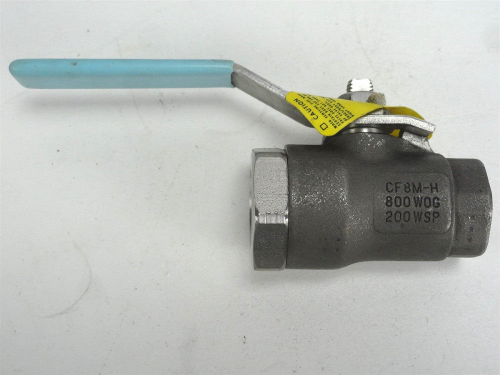 JAMESBURY 1000 CF8M-H 1/2" Valve, 800 WOG, 200 WSP (NEW)