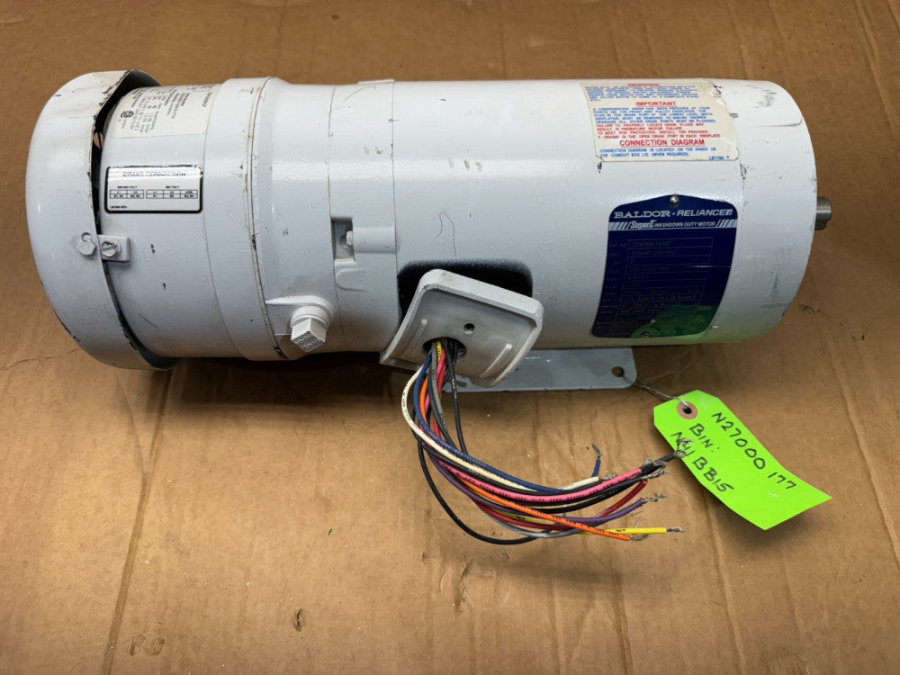 NEW BALDOR 2HP 1755RPM BRAKE MOTOR 145TC FRAME CEWDBM3558T STEARNS 1056134Q0BQF