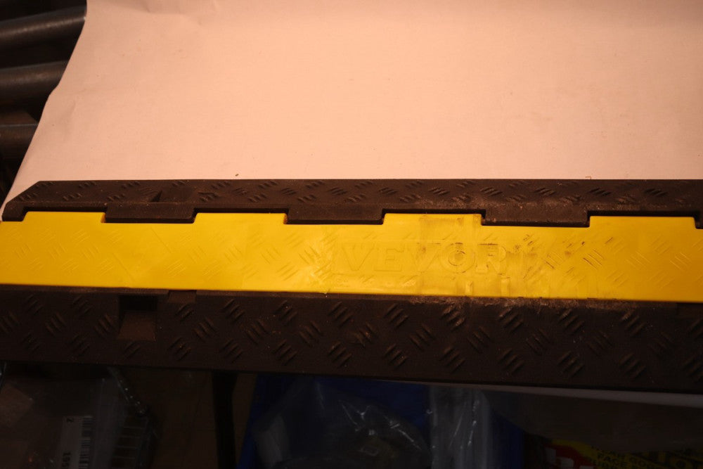 Vevor 2 Channel Heavy Duty Rubber Cable Protector Ramp 10" x 39" 