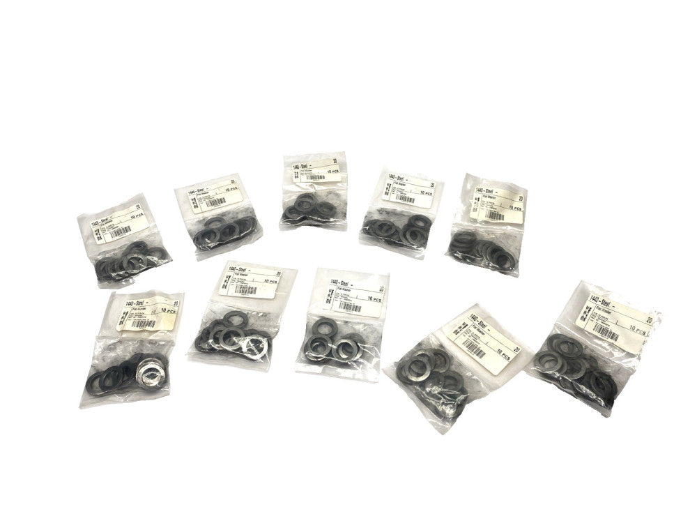 96505A123 Flat Washer, 1440 Steel, For M20 Screw Size, 20mm ID 32mm OD 100-PCS