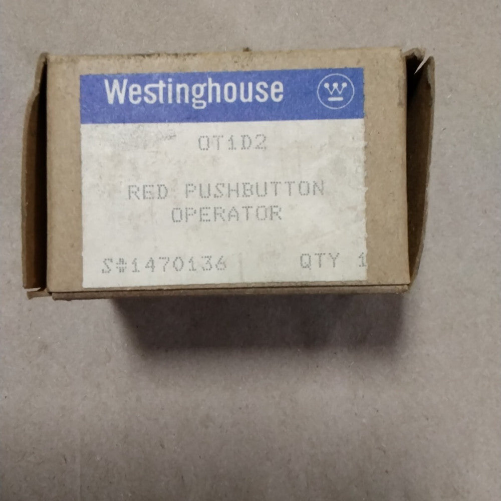 WESTINGHOUSE 0T1D2 Red Mushroom Head Push Button Operator OT1D2 D92