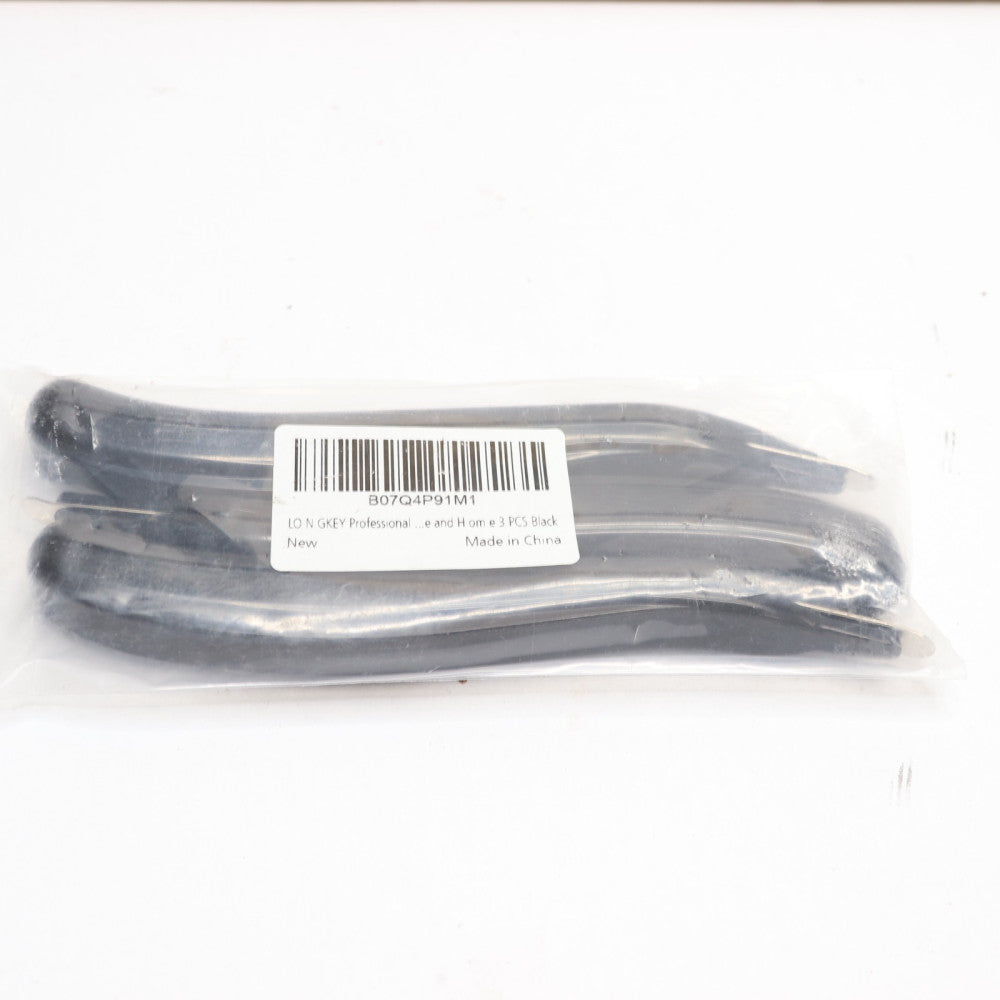 (3-Pk) Longkey Professional Magnetic Staple Remover Puller Rubberized Black