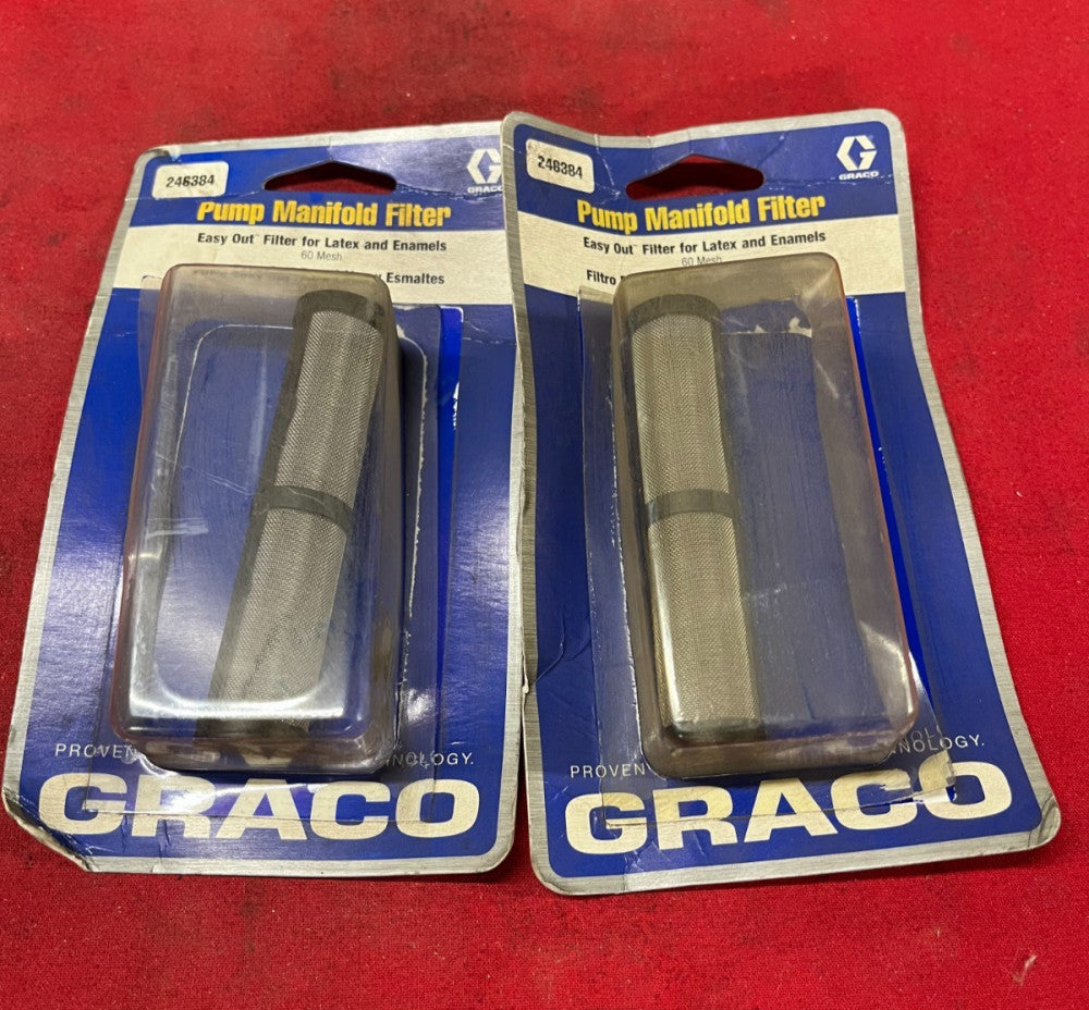 GRACO 246384 PUMP MANIFOLD FILTER (LOT OF 2)