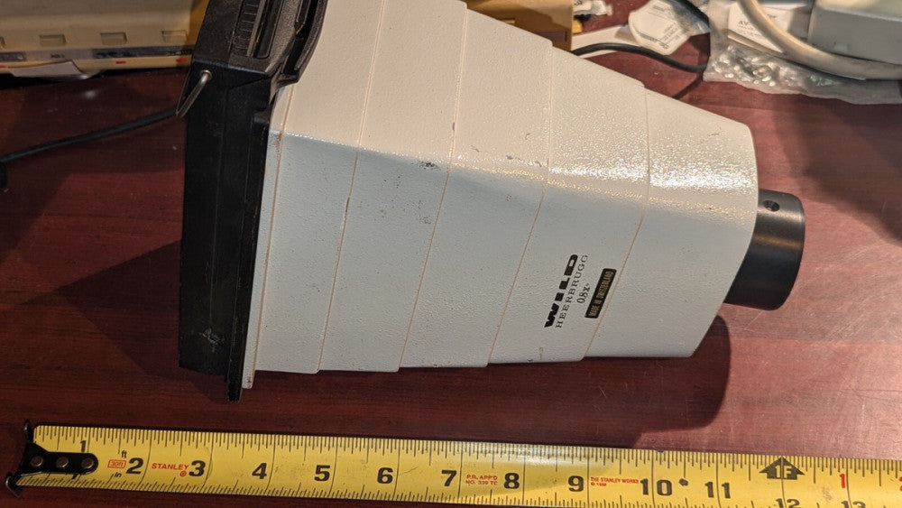 Wild Heerbrugg 0.8X Polaroid Camera Microscope Attachment