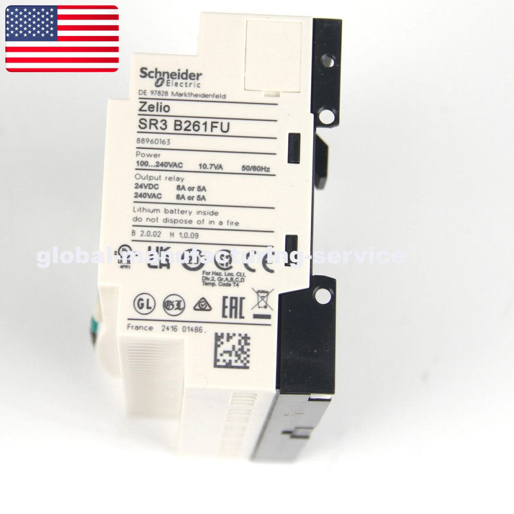 One New Schneider SR3B261FU Relay Electric Extendable Modular PLC - US Stock