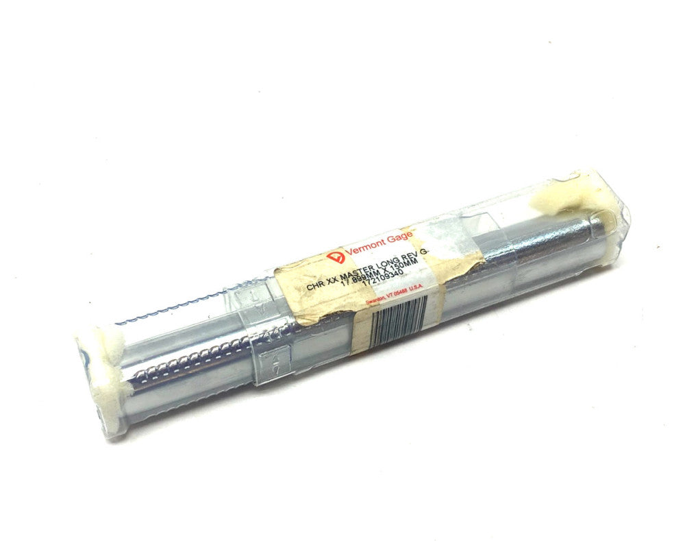 Vermont Gage 172109340 CHR XX Reversible Long Master Gage 17.899mm x 150.00mm