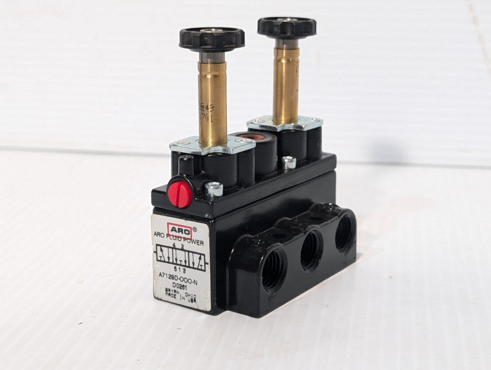 Aro A712sd-000-N Solenoid Air Control Valve, 1/4 In, 4-Way, Ingersoll Rand