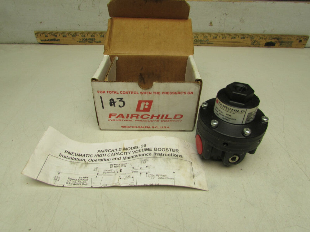 FAIRCHILD 20823 , PNEUMATIC PRECISION VOLUME BOOSTER, NIB! MAKE OFFER!