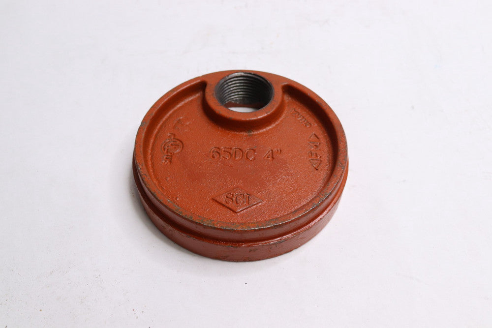 Grooved Drain Cap Ductile Iron Orange Paint Coating UL/FM 65DC 4" SC-65DC