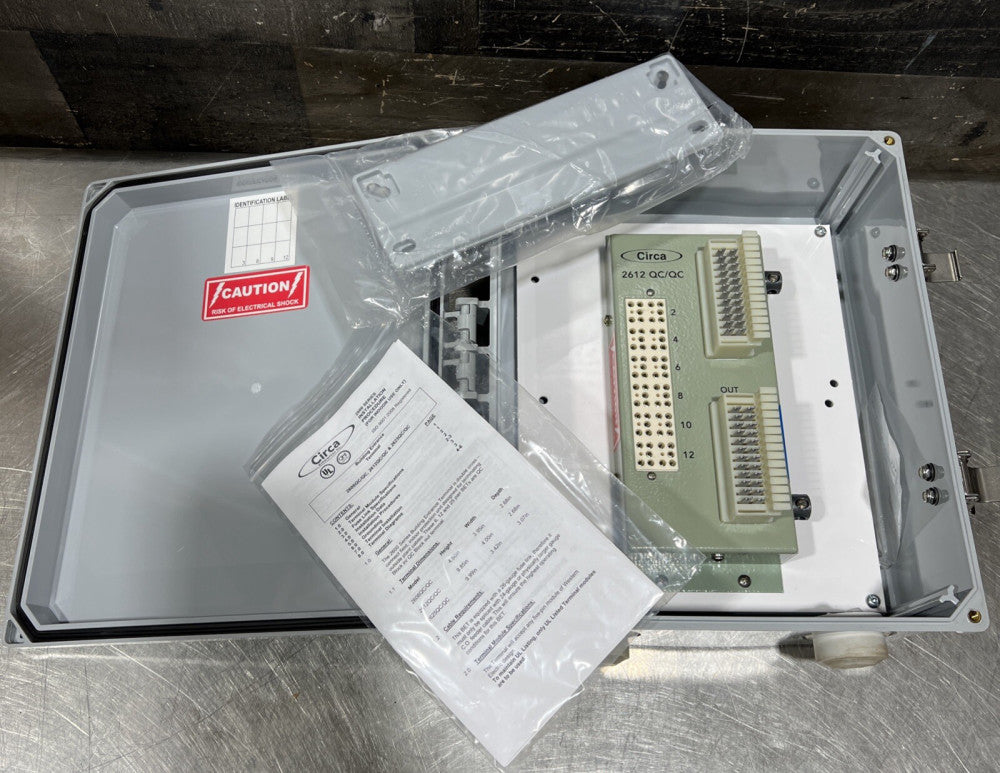 CIRCA TELECOM 2612QC/QC 12PR In/Out No CVR/No Splice 104003 - RF With Enclosure