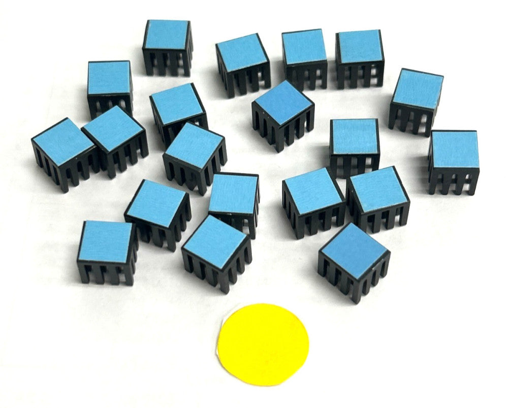 UNBRANDED HEATSINK 3/8" X 3/8" X 3/8"  LOT OF 20