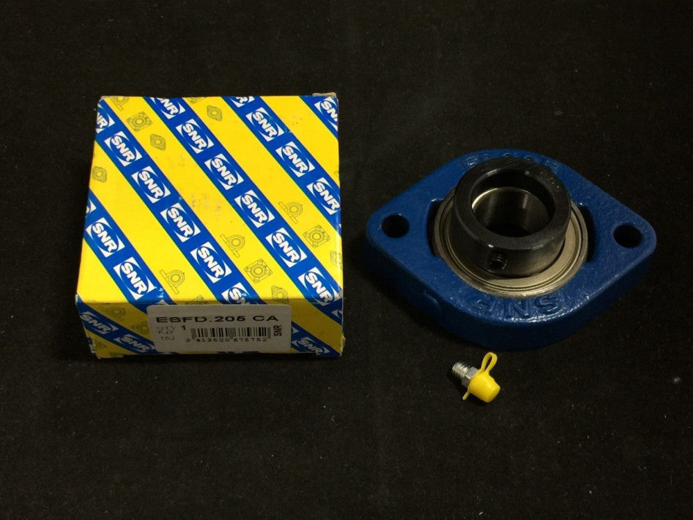 NEW SNR ESFD.205 FLANGED BEARING BORE 25MM 