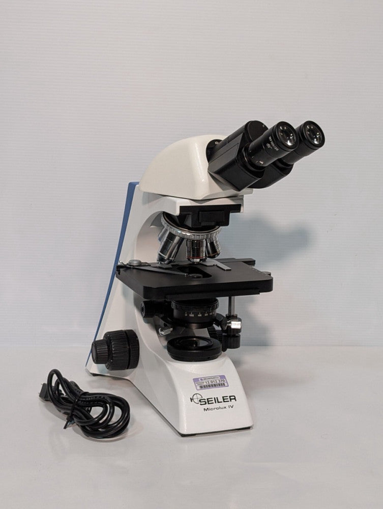 Seiler Microlux IV LED Compound Microscope, With 4x10x20x40x100x Objectives