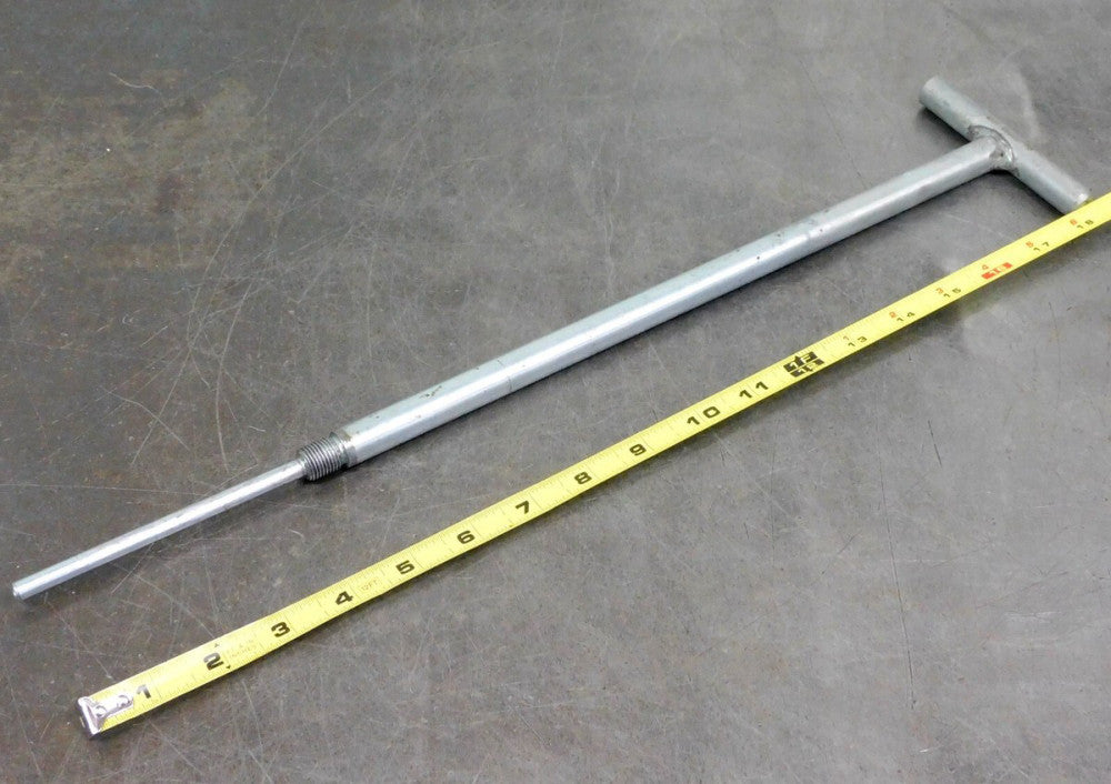 SCA Barrel Pump Charging T-Handle Threaded 1/4" NPT 18" Length