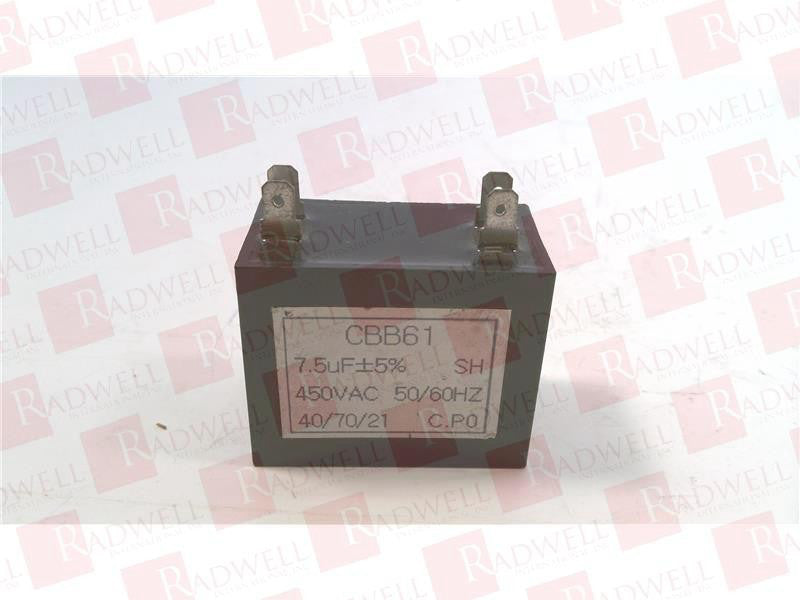 RADWELL CBB61-7.5UF 450VAC / CBB6175UF450VAC (BRAND NEW)