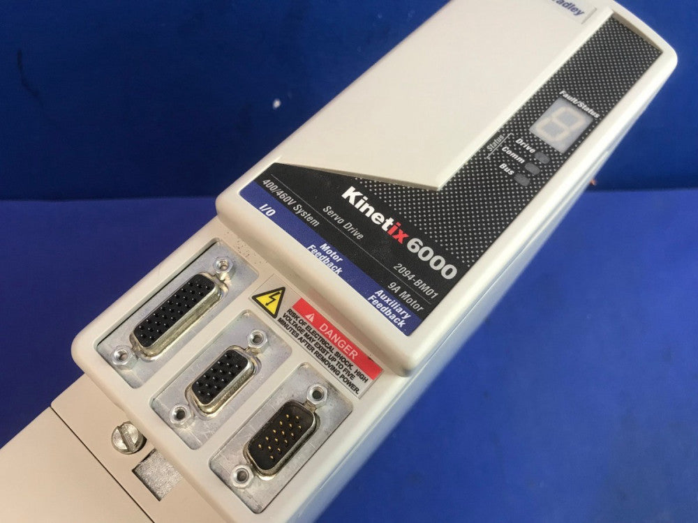 ALLEN BRADLEY KINETIX 6000 SERVO DRIVE 2094-BM01 9A AXIS MODULE FRW. V1.120