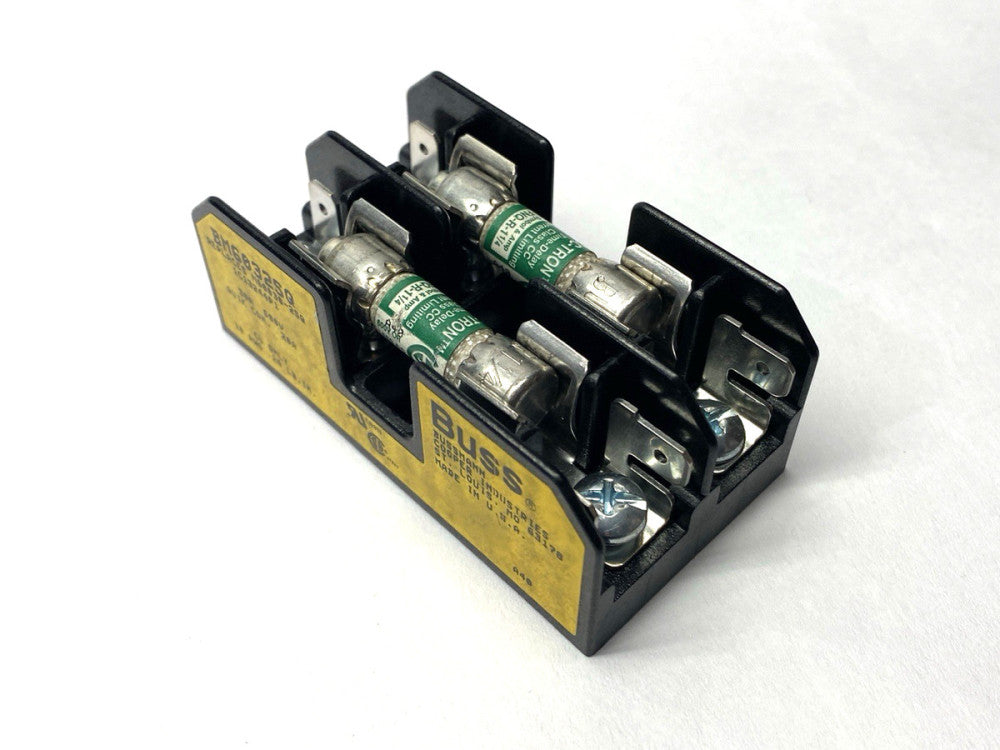 Bussmann BM6032S Fuse Block w/ x2 FNQ-R-1-1/4 Time-Delay CC-Tron Fuse