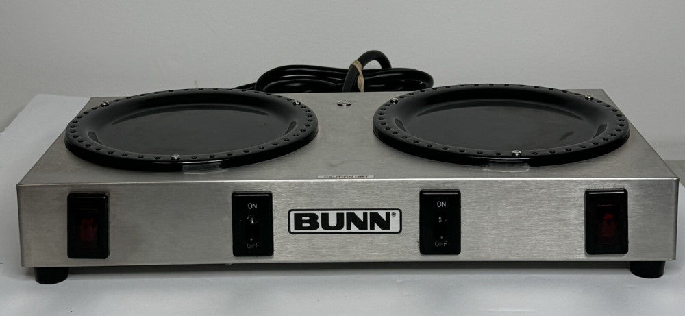 Bunn Stainless Steel Dual Burner Coffee Pot Warmer/Hot Plate WX-2 Tested Works