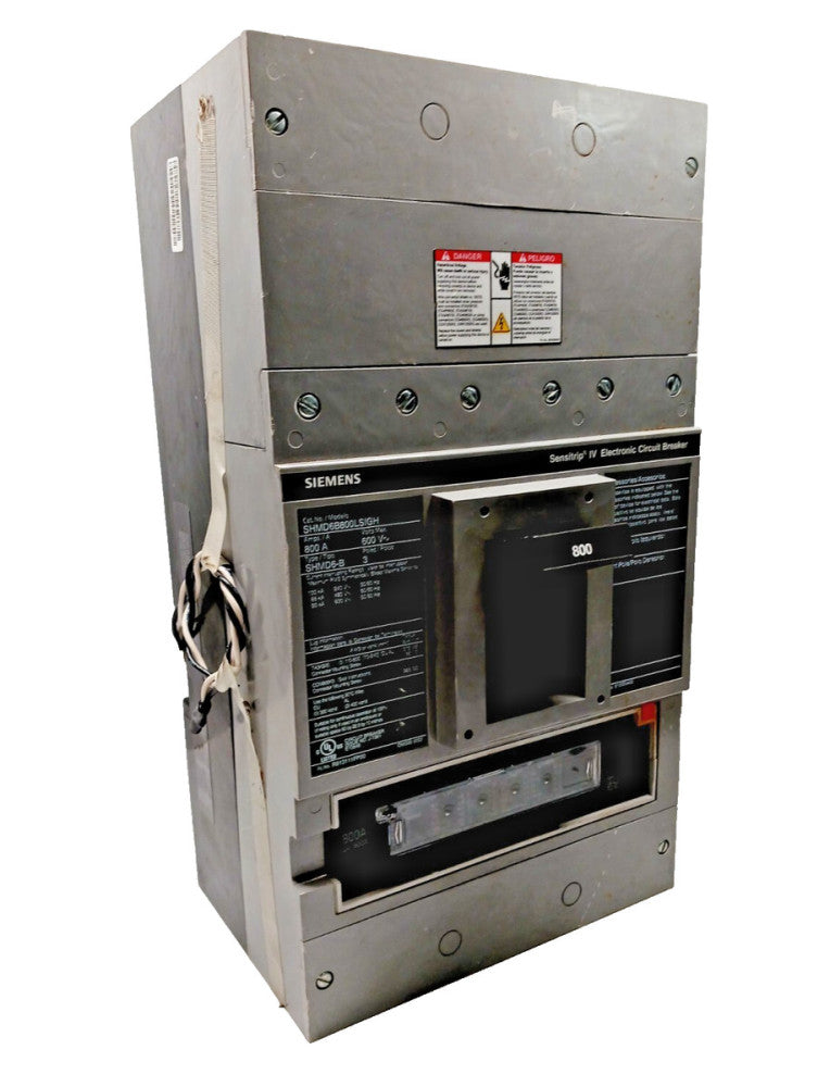 Siemens 800 Amp Circuit Breaker 3 Pole 600 VAC W/ 800 Amp Trip  SHMD6B800LSIGH
