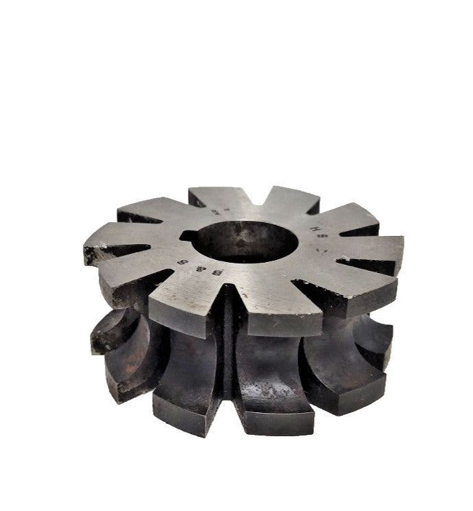B&S CONCAVE MILLING CUTTER 3" DIAMETER 1-1/4" WIDTH 1" ARBOR 10-TEETH