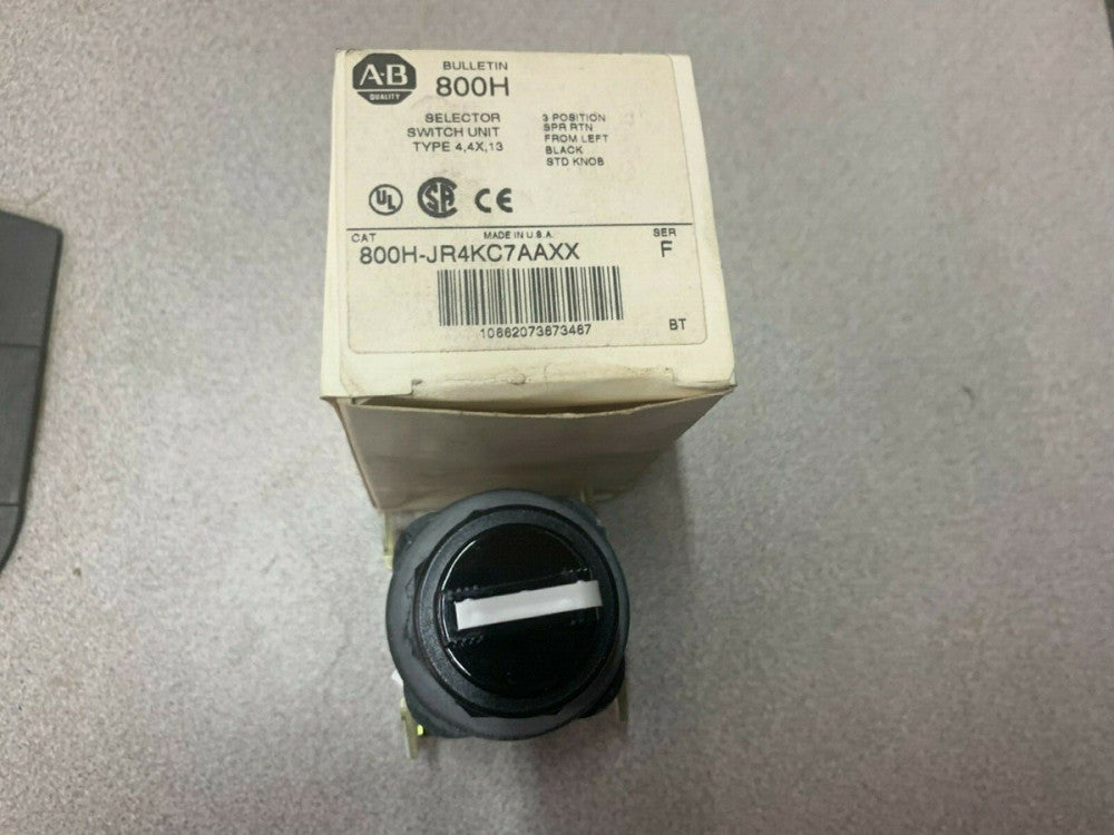 NEW IN BOX ALLEN BRADLEY SELECTOR SWITCH UNIT 800H-JR4KC7AAXX