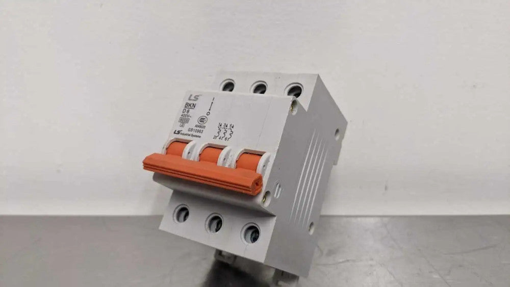 LS Industrial MEC BKN D 6 Miniature Circuit Breaker 6A 400VAC 6A 400VAC 3 Pole