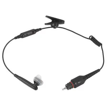 Motorola Nntn8294a Earbud,Black,11-1/2 In. L