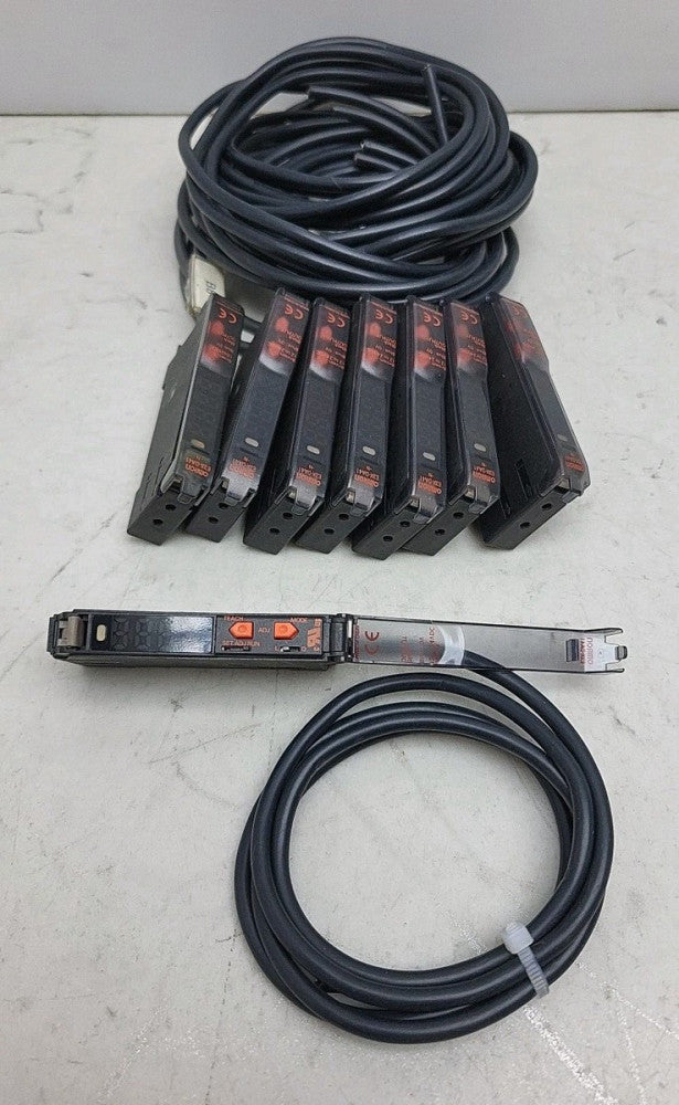 8 Pack Omron Photoelectric Switch E3X-DA41-N 12-24 Vdc Used See Pictures 
