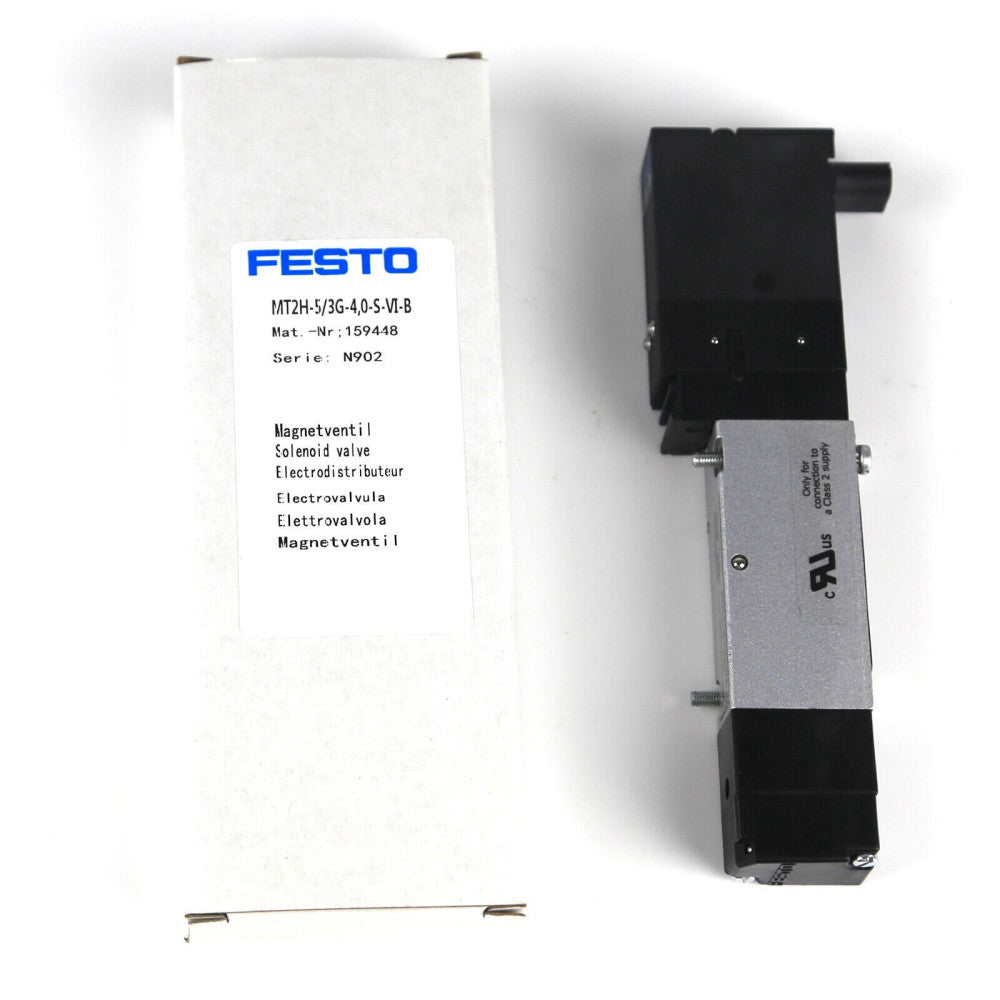 NEW Festo MT2H-5/3G-4.0-S-VI-B 159448 Solenoid Valve
