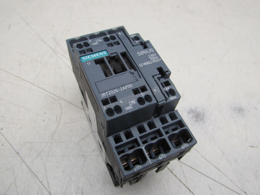 SIEMENS SIRIUS 3RT2026-2AP00 230V 50HZ CONTACTOR XLNT USED TAKEOUT M/O!!