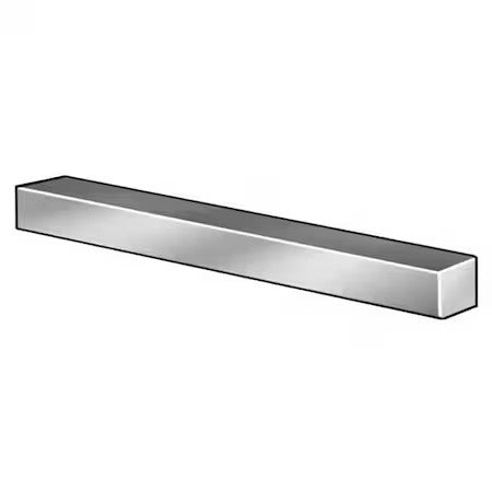 Zoro Select Wwg361750175012 Oversized Key Stock, 12 In L, 1-3/4 In W, 1-3/4 In