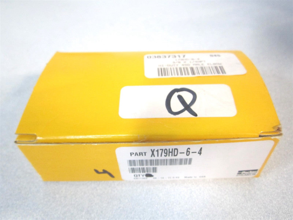 Parker (179HD-6-4) 45 deg 3/8" Tube OD, Compression x MNPT Male Elbow - Qty 4