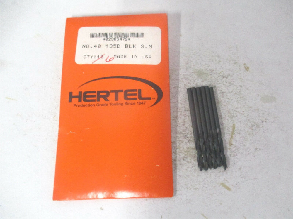 (2386472) #40 13/16" x 1-13/16" 135° Spiral Flute HSS Machine Drill Bit - Qty 6