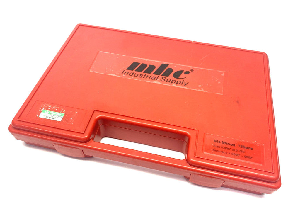 MHC Industrial Supply M4 Minus 125Pcs Pin Gage Set 0.626"-0.750" MISSING TWO