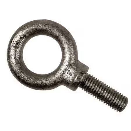 Ken Forging K2023-A-Hdg Eye Bolt With Shoulder, 3/8"-16, 3/4 In Shank, 1 In Id,
