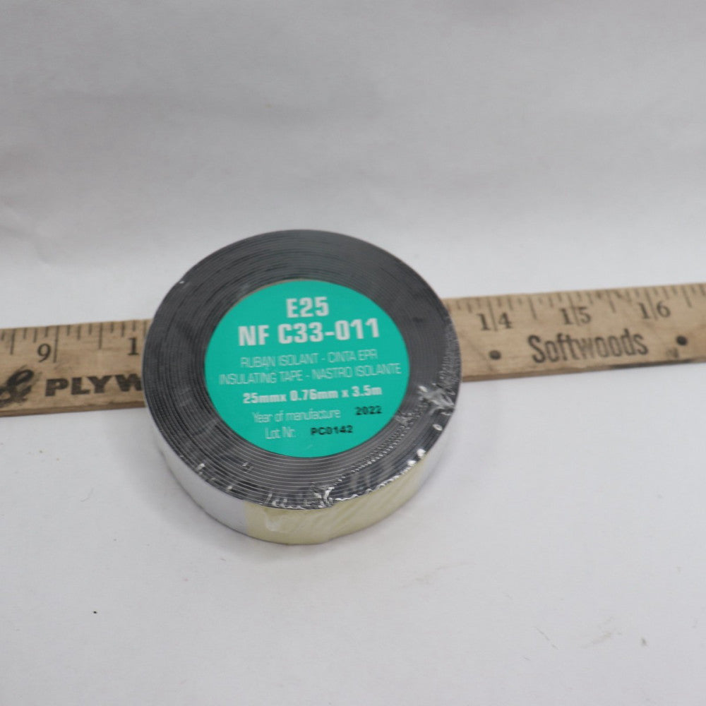 Ruban Mastic Isolant Insulating Tape 25mm x 0.76 mm x 3.5 m E25 NF C33-011