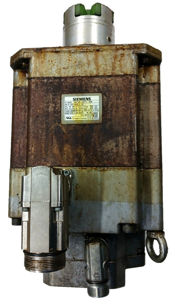 SIEMENS BRUSHLESS SERVO MOTOR 1FK7103SAF711EB2 W/KTR ROTEX 65 SPIDER COUPLING
