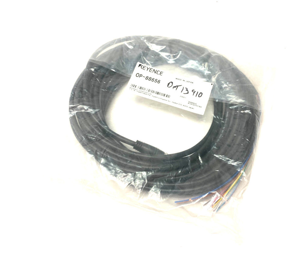 Keyence OP-88656 Single Ended Power Supply Cable M12 12-Pin 10m