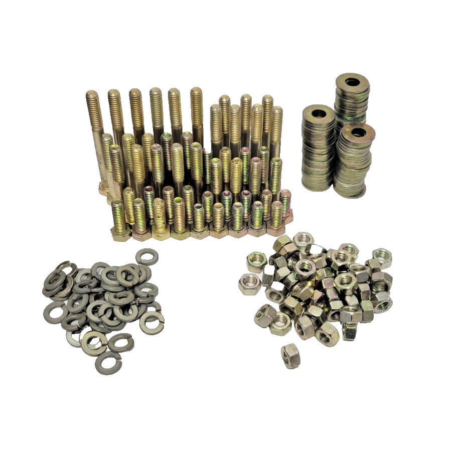 HEX BOLT ASSORTMENT WITH WASHERS AND NUTS YELLOW ZINC **LOT OF 248** 5/16"