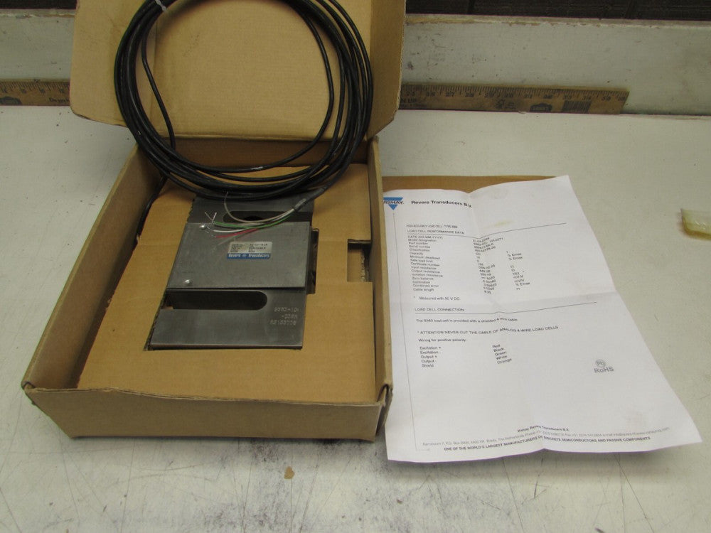 REVERE TRANSDUCERS 9363-CC-10t-20T1, LOAD CELL, w/TEST REPORT!, 10,000 LB ,NIB!
