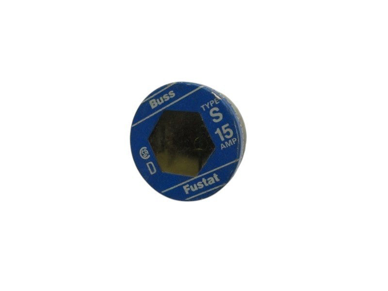 BUSSMANN TYPE S 15 AMP TIME DELAY SCREW BASE  UNMP