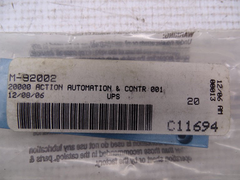 MAC VALVES INC M-92002 VALVE