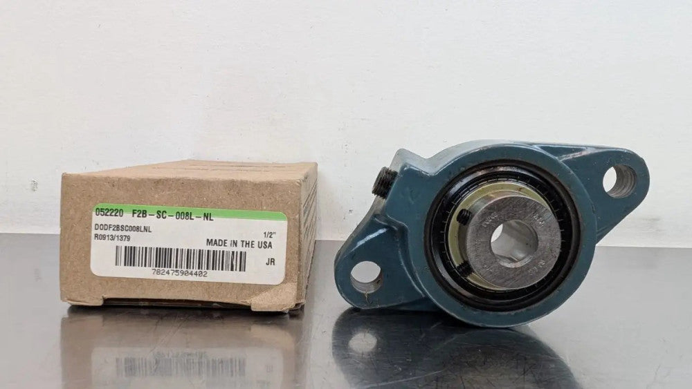 Dodge F2B-SC-008L-NL 2-Bolt Flange Mount Bearing 052220 1/2" ID