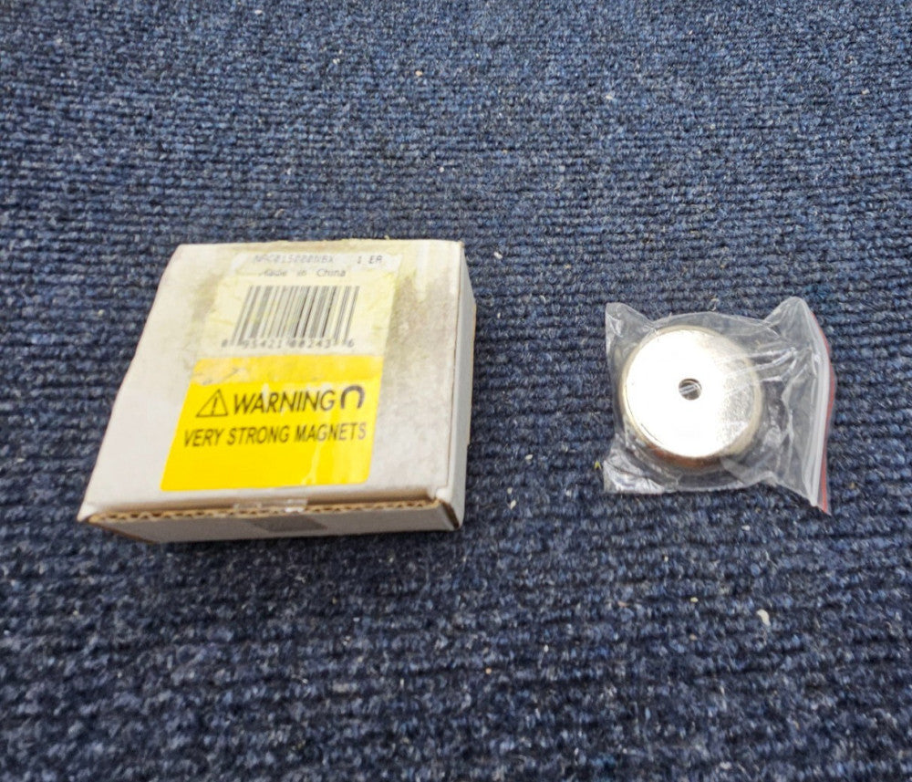 (QTY 2) NAC015000NBX Neodymium Countersunk Round Base Assembly