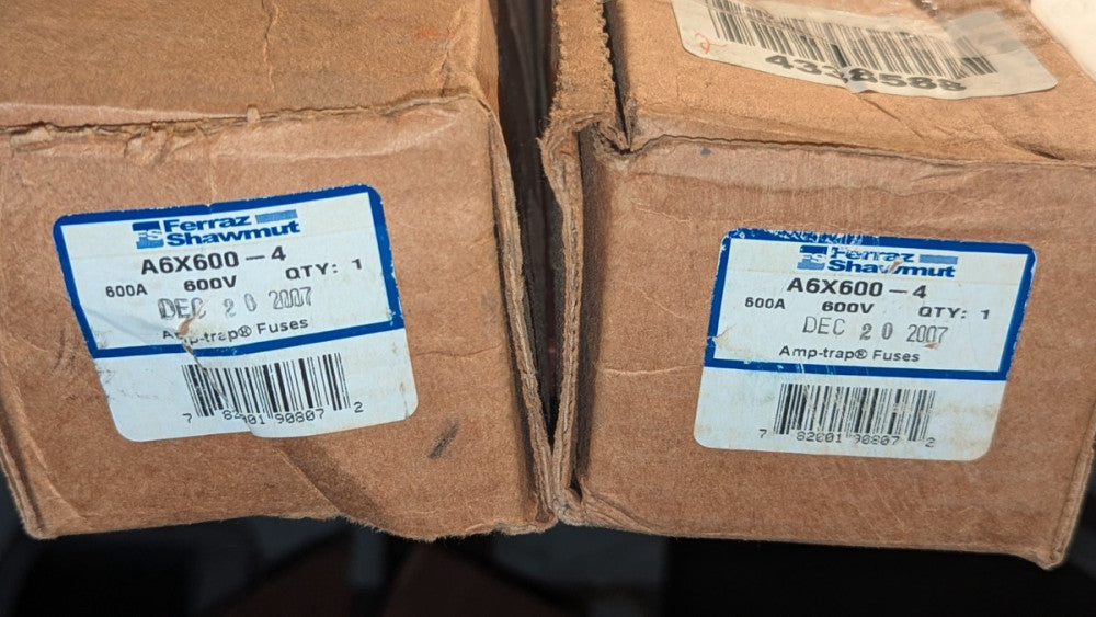 (1) Ferraz Shawmut A6X600-4 600A 600V Amptrap Fuse NIB