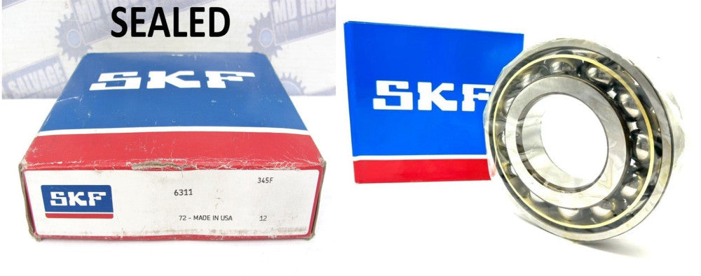 SKF - 6311 - DEEP GROOVE BALL BEARING "High Speed" - 55mm B x 120mm OD x 29 mm W