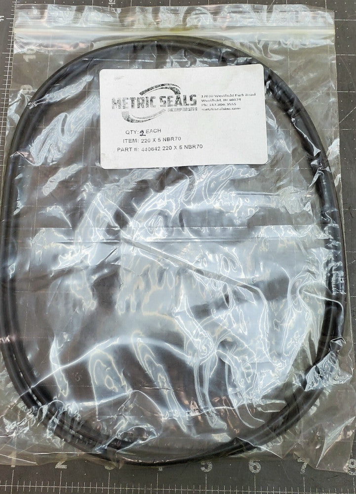 LOT OF (3) 220 X 5 NBR 70 O-RING SEAL BUNA N [OF34]