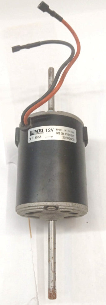 MEI 12 VOLT MOTOR BLOWER 3182 20502000 DOUBLE SHAFT CLASS 6 REVERSIBLE ROTATION