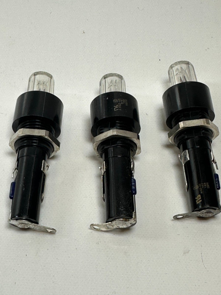 Buss HKL 15A 90-250V Fuse Holders Black (Lot of 3) New Fast Ship