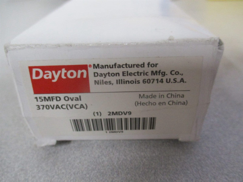 (2MDV9) 370V AC 1-1/4" x 3-9/16" OAL Aluminum Motor Run Capacitor 